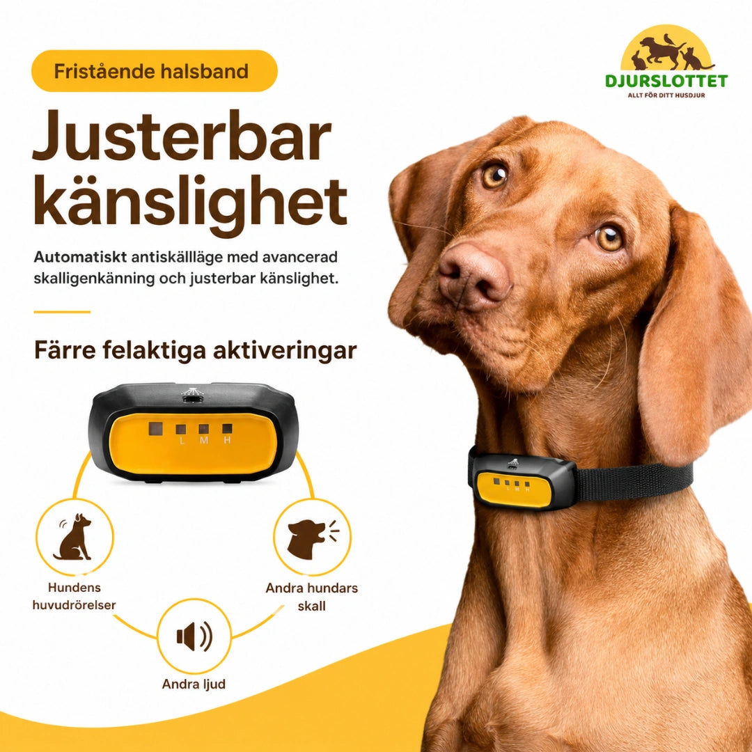 Citronella antiskällhalsband Justerbar känslighet Djurslottet