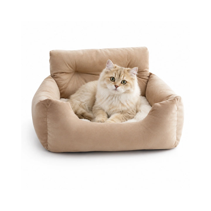 ComfyRide Bilsäte med Säkerhetsrem beige - Djurslottet