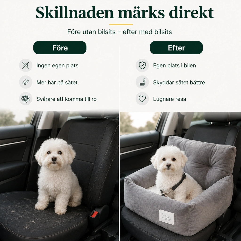 ComfyRide Bilsäte med Säkerhetsrem efter - Djurslottet