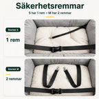 ComfyRide Bilsäte med Säkerhetsrem remmar - Djurslottet