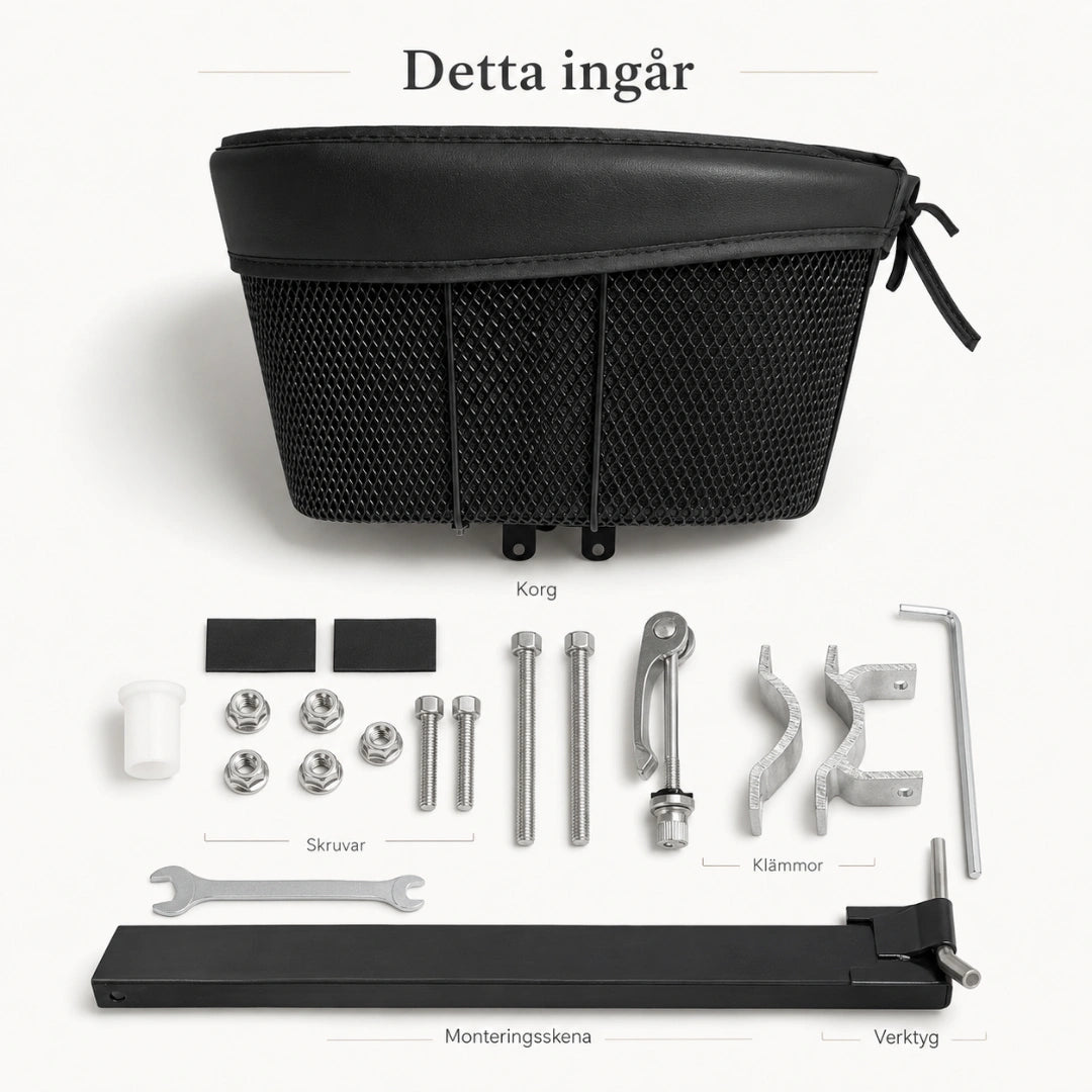 Detta ingår i ComfyRide cykelkorg - Djurslottet
