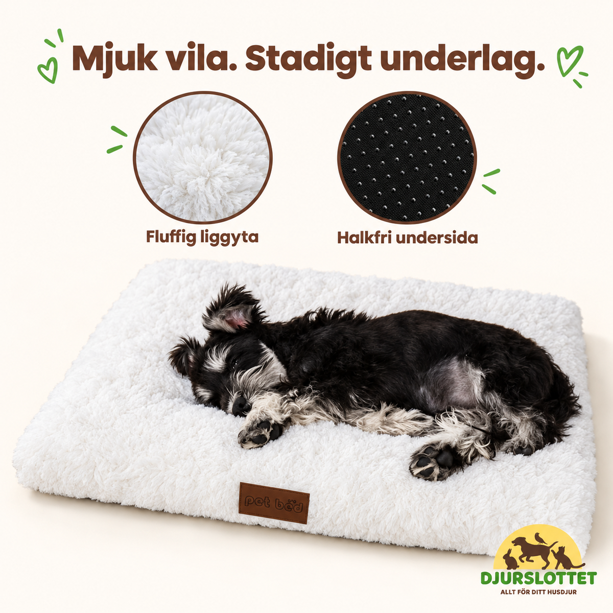 CozyCloud med fluffig liggyta och halkfri undersida