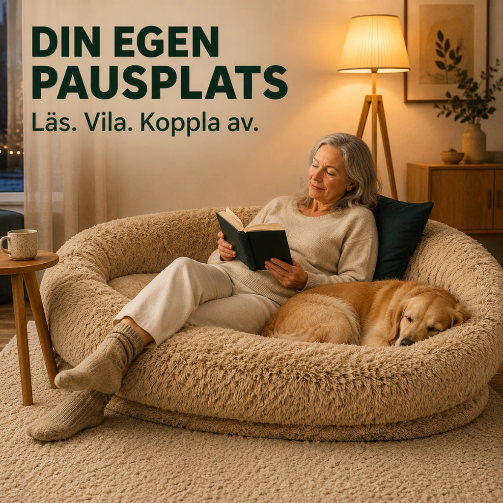 CozyCloud Stor Hundbädd för människor din egen pausplats - Djurslottet