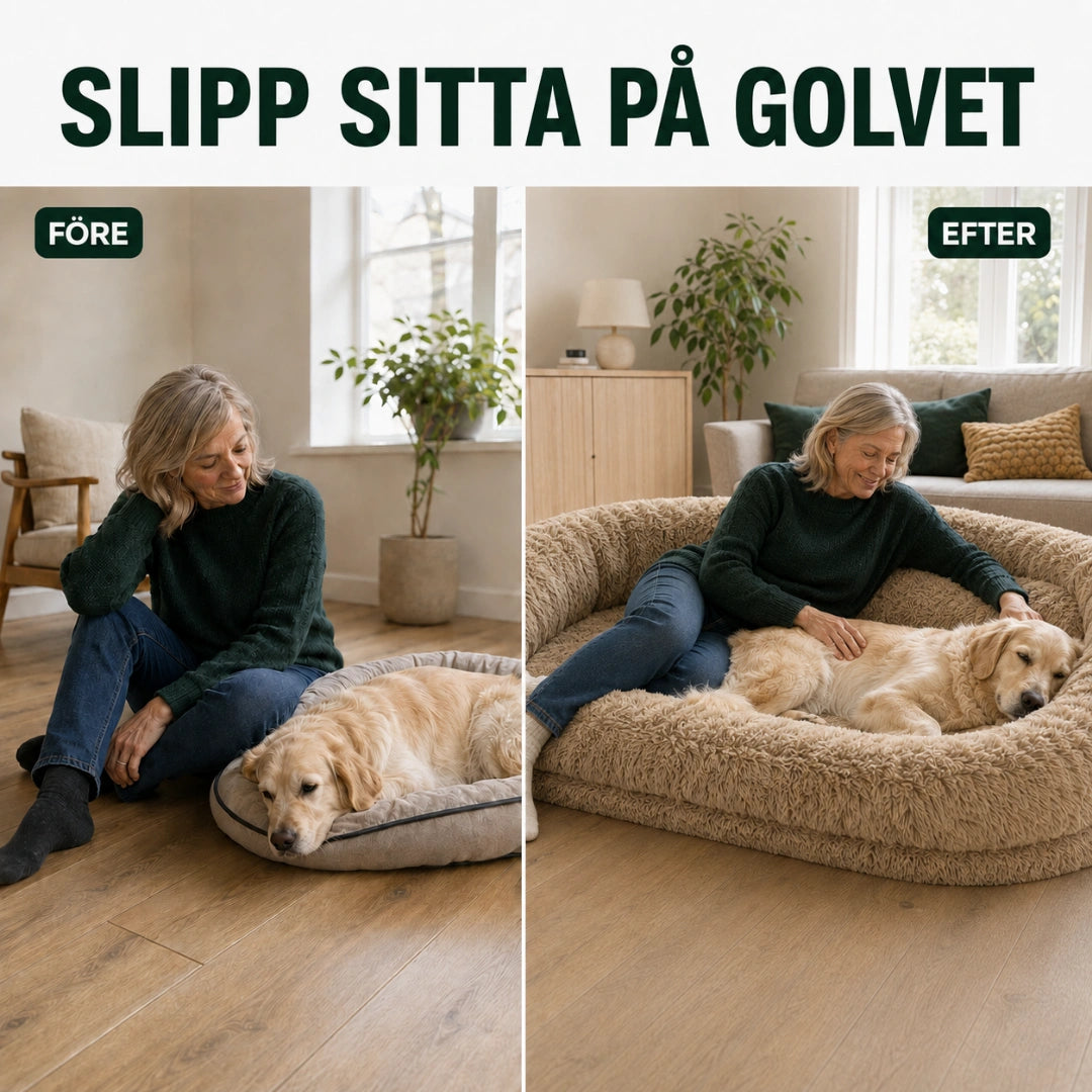 CozyCloud Stor Hundbädd för människor efter - Djurslottet