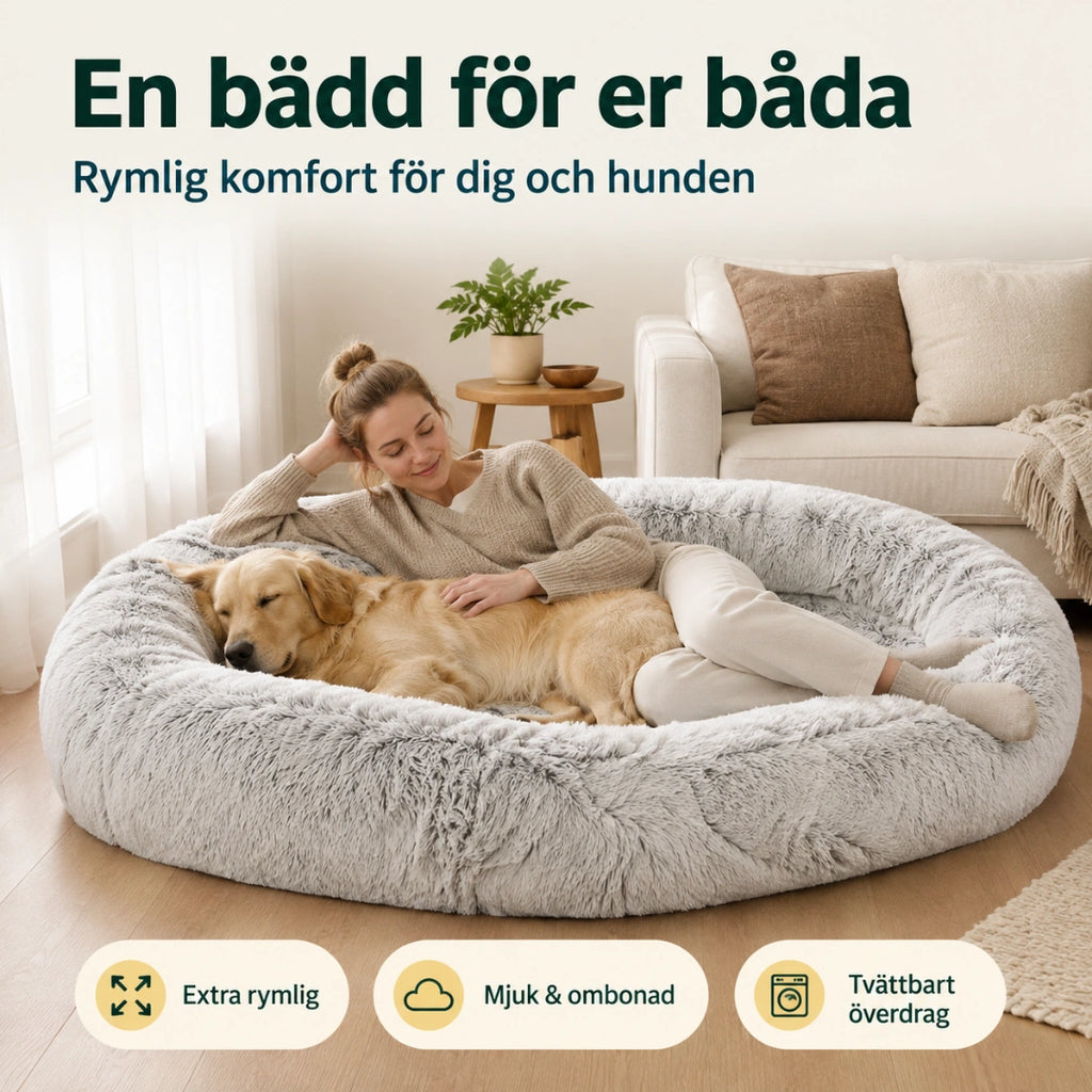 CozyCloud Stor Hundbädd för människor en badd for er bada - Djurslottet