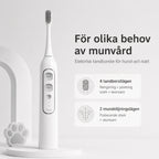 Detixy Elektrisk tandborste för husdjur Flera lägen - Djurslottet