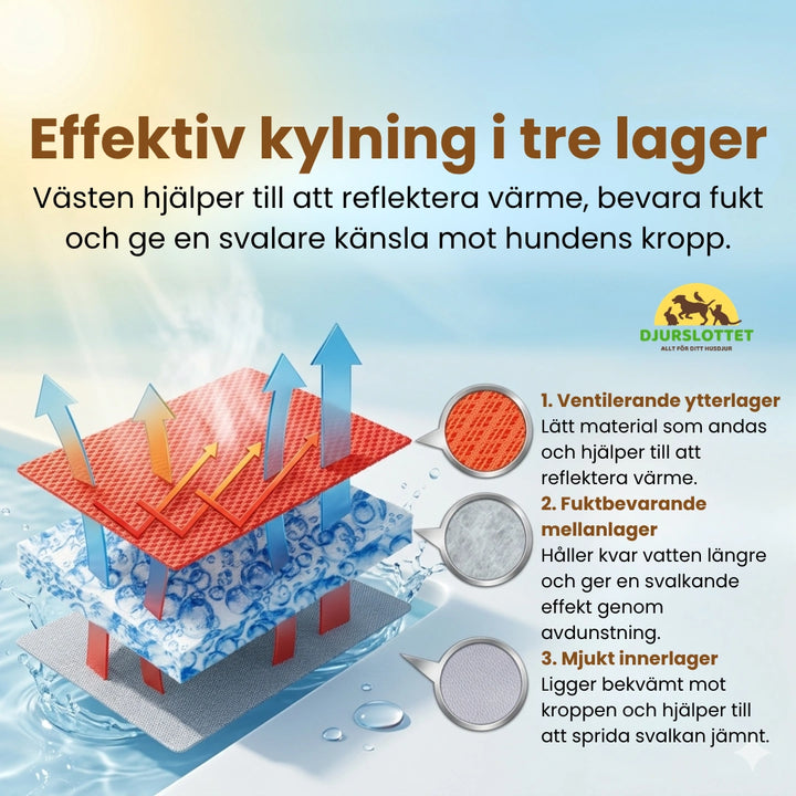 Detixy Kylväst Effektiv kylning i tre lager - Djurslottet