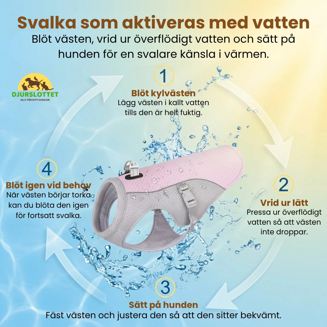 Detixy Kylväst Svalka som aktiveras med vatten -  Djurslottet
