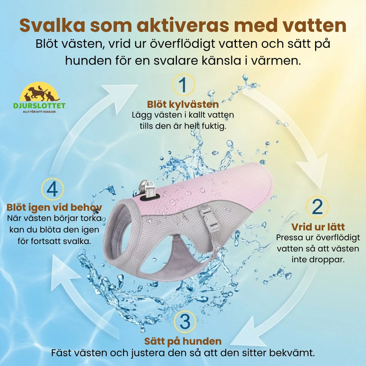 Detixy Kylväst Svalka som aktiveras med vatten -  Djurslottet
