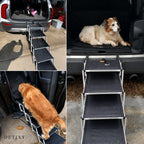Detixy Hopfällbar Hundtrappa - Djurslottet