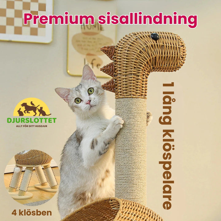 Dinosaurieformat Klösträd Premium sisal­lindning - Djurslottet