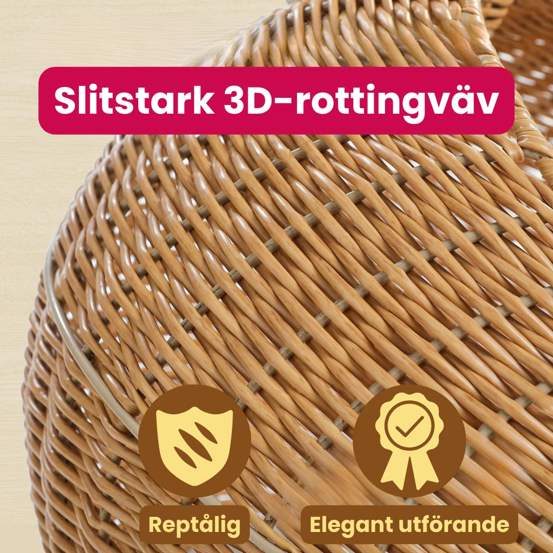 Dinosaurieformat Klösträd Slitstark 3D-rottingväv - Djurslottet