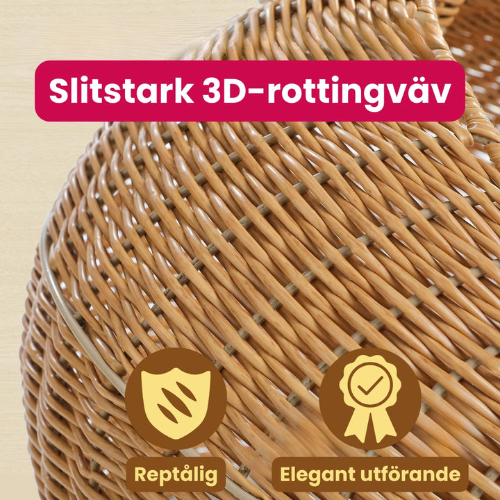 Dinosaurieformat Klösträd Slitstark 3D-rottingväv - Djurslottet