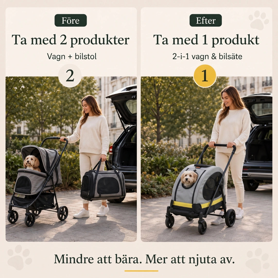 Djurvagn med bilfäste efter - Djurslottet