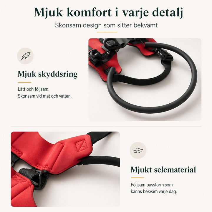DogHalo skyddssele med mjuk komfort i västform - Djurslottet