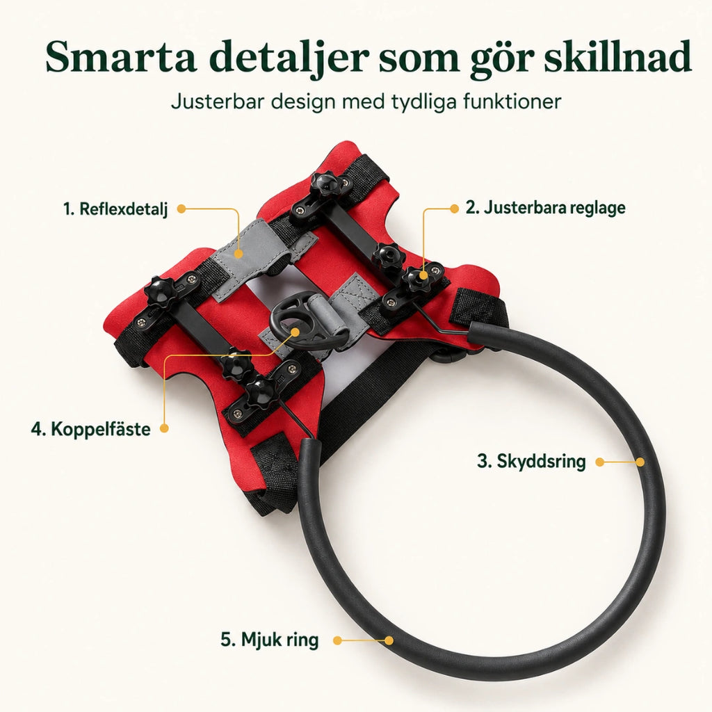 DogHalo skyddssele med smarta detaljer - Djurslottet
