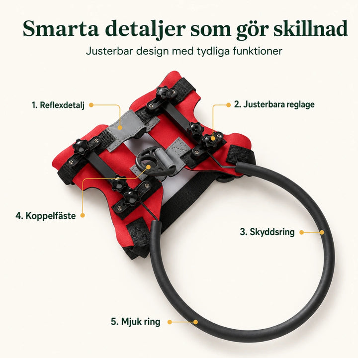 DogHalo skyddssele med smarta detaljer - Djurslottet