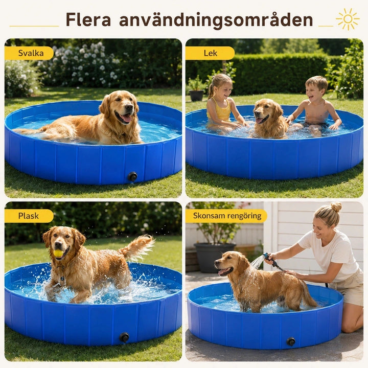 DoggyDip Hundpool flera anvandninsomraden - Djurslottet
