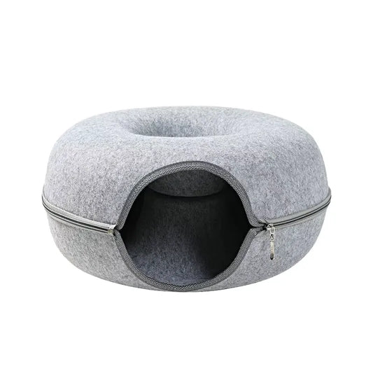 Donut Kattbädd grå färg
