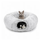 Donut Kattunnelsäng gra - Djurslottet