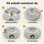 Donut Kattunnelsäng monterar - Djurslottet