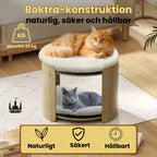 Dubbel Kattsäng Bokträ-konstruktion - Djurslottet