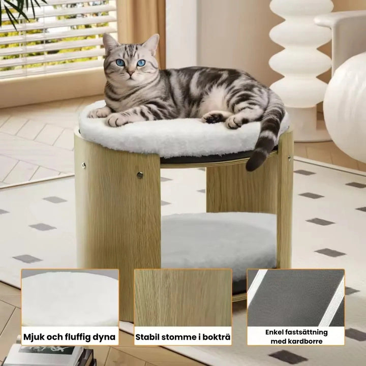 Dubbel Kattsäng Mjuk och fluffig dyna Djurslottet
