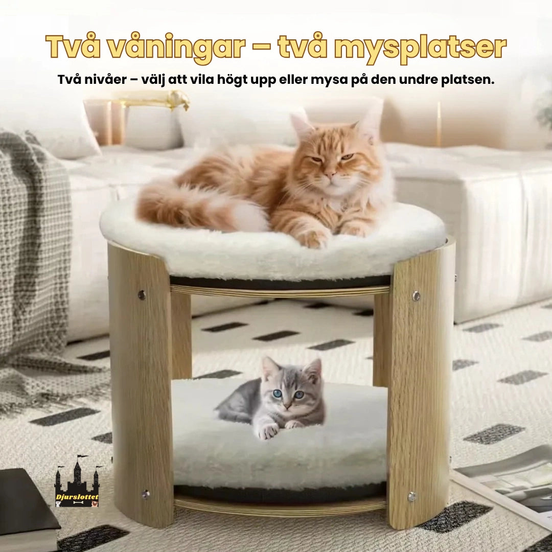 Dubbel Kattsäng Två våningar – två mysplatser - Djurslottet
