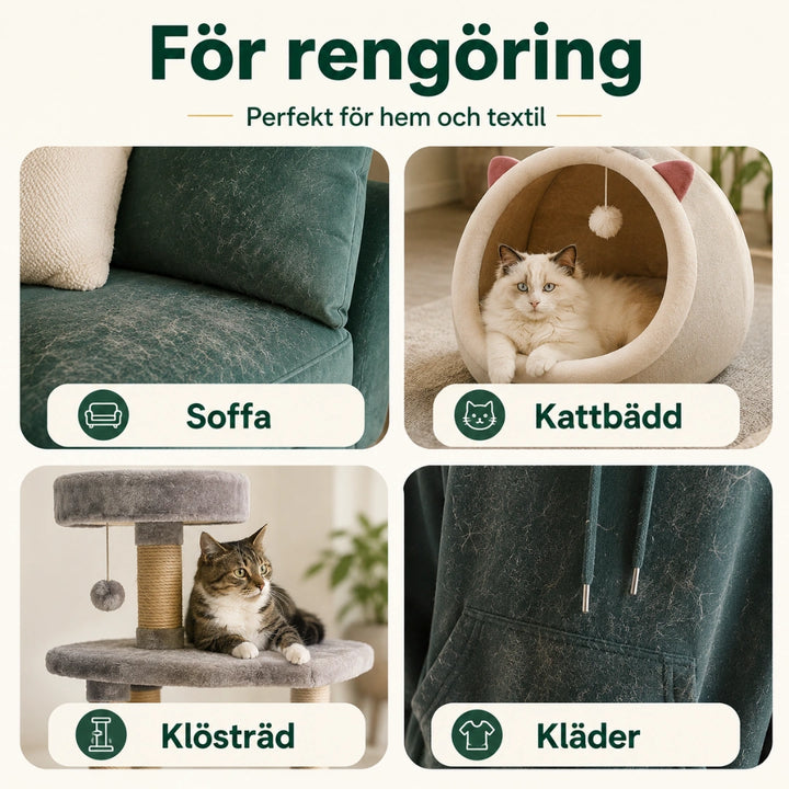 Dubbelsidig wipeborste for rengoring - Djurslottet