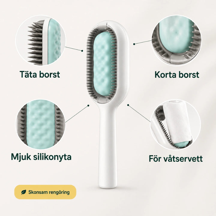 Dubbelsidig wipeborste korta borst - Djurslottet