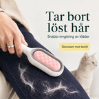 Dubbelsidig wipeborste tar bort lost har  - Djurslottet