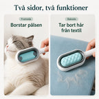 Dubbelsidig wipeborste tva funktioner - Djurslottet