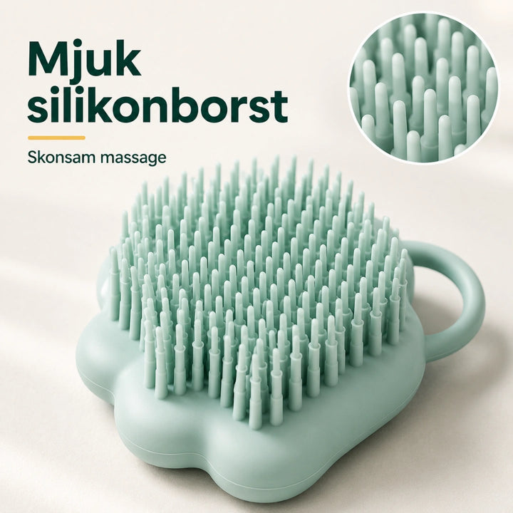 Duschborste mjuk silikonborst - Djurslottet