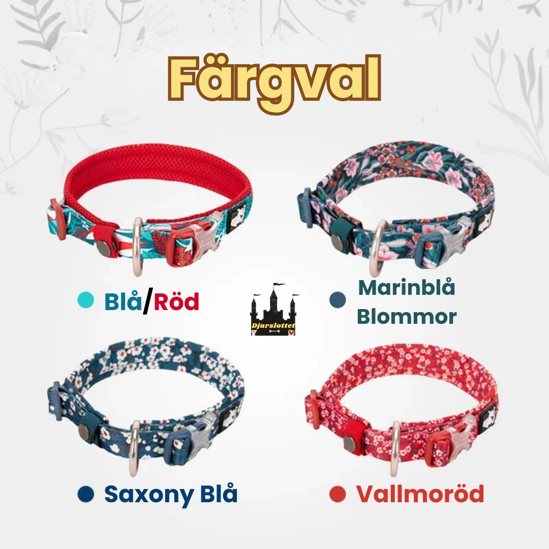 Färg av Reflexfit Blommönstrat Hundhalsband - Djurslottet