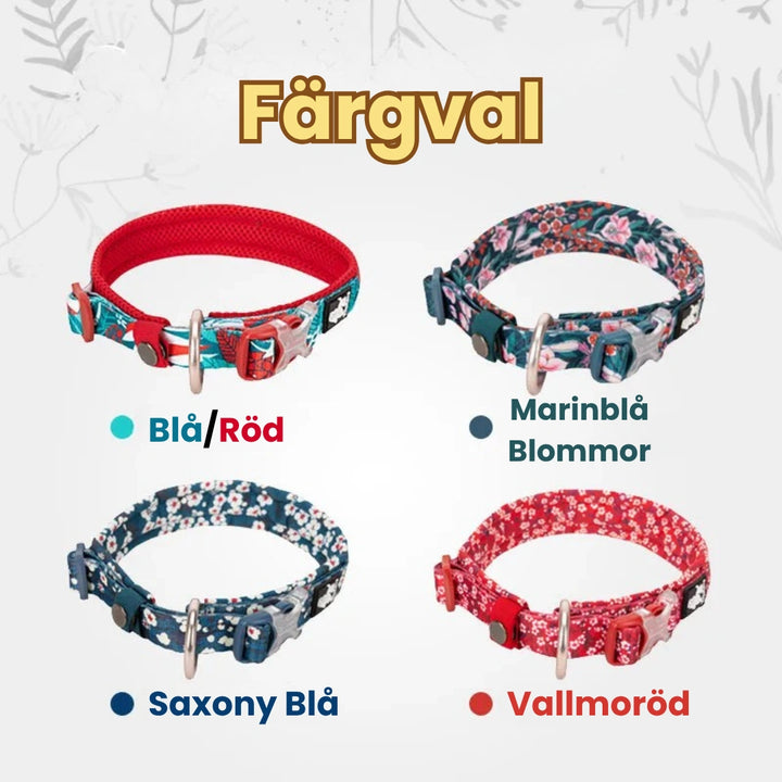 Färg av Reflexfit Blommönstrat Hundhalsband Djurslottet