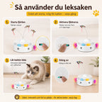 Felineo Fjärilsleksak 3-i-1 Flexibel drift - Djurslottet