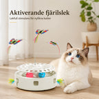 Felineo Fjärilsleksak 3-i-1 aktiverande fjärilslek med katt - Djurslottet