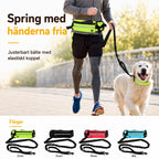 Flexura Hundkoppel med midjeväska spring  - Djurslottet