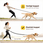 Flexura Hundkoppel med midjeväska elastiskt - Djurslottet
