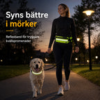 Flexura Hundkoppel med midjeväska reflexband - Djurslottet