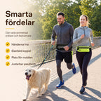 Flexura Hundkoppel med midjeväska smarta - Djurslottet