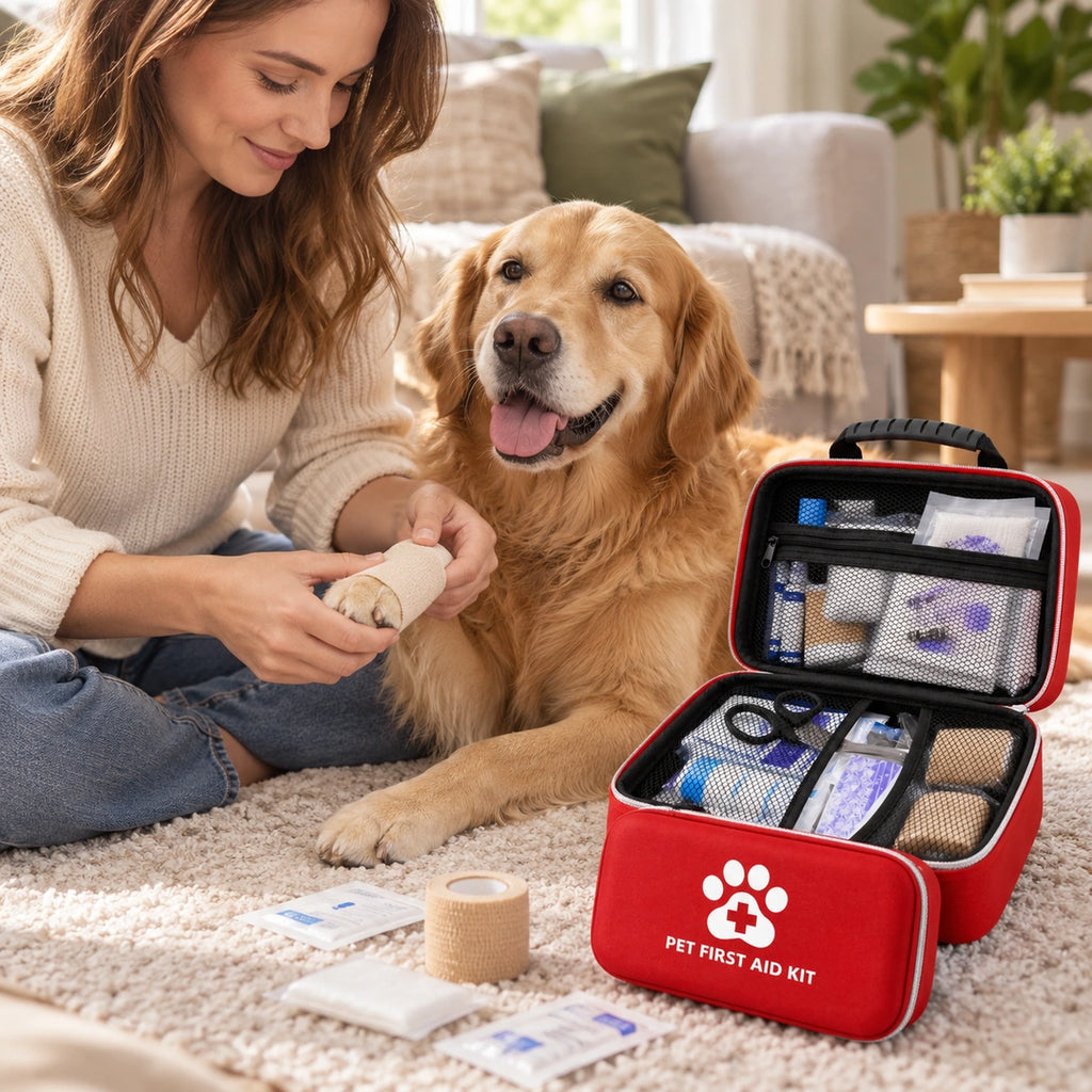 Första Hjälpen-kit - Omvårdnad av hundens tass - Djurslottet