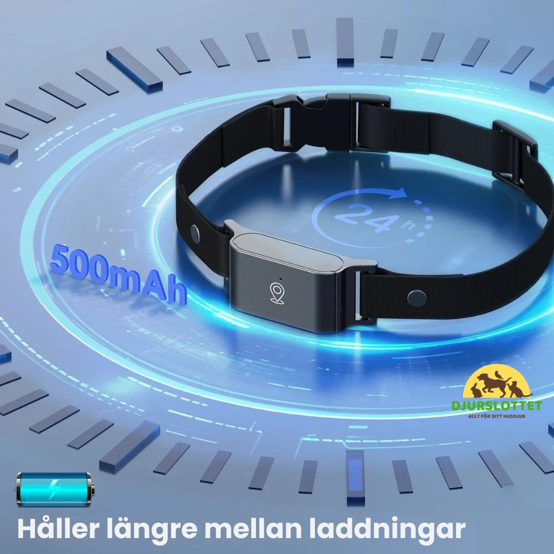 GPS Halsband för Husdjur Håller längre mellan laddningar -Djurslottet