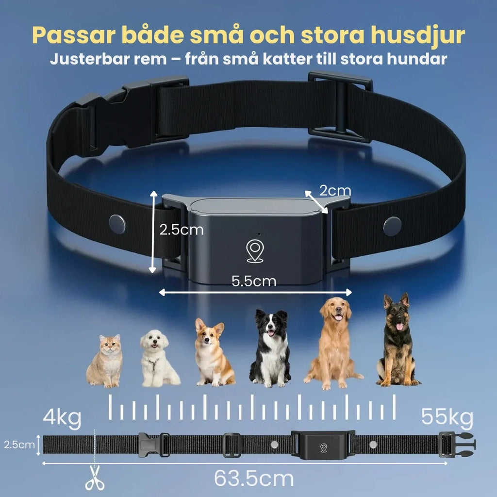GPS Halsband för Husdjur Produkstorlek -Djurslottet