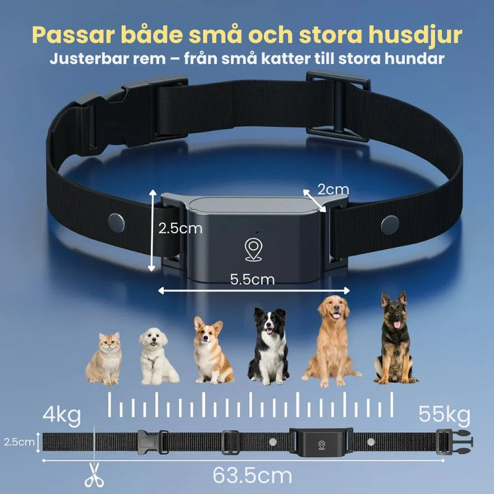 GPS Halsband för Husdjur Produkstorlek -Djurslottet