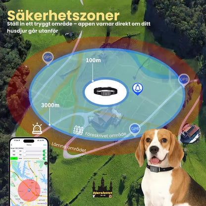 GPS Halsband för Husdjur Säkerhetszoner - Djurslottet
