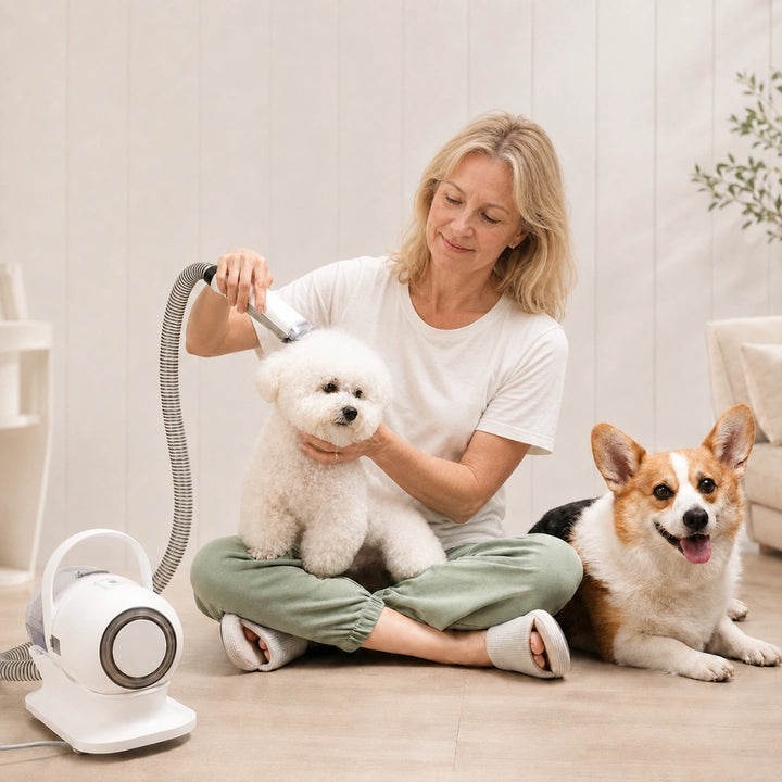 Grooming Trimmer med Dammsugare - Djurslottet