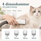 Grooming Trimmer med Dammsugare 4 dsitanskammar - Djurslottet