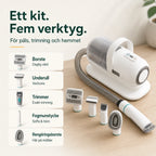 Grooming Trimmer med Dammsugare ett kit - Djurslottet