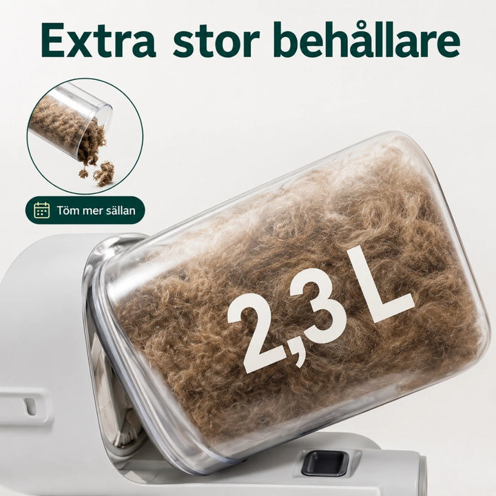 Grooming Trimmer med Dammsugare extra stor - Djurslottet